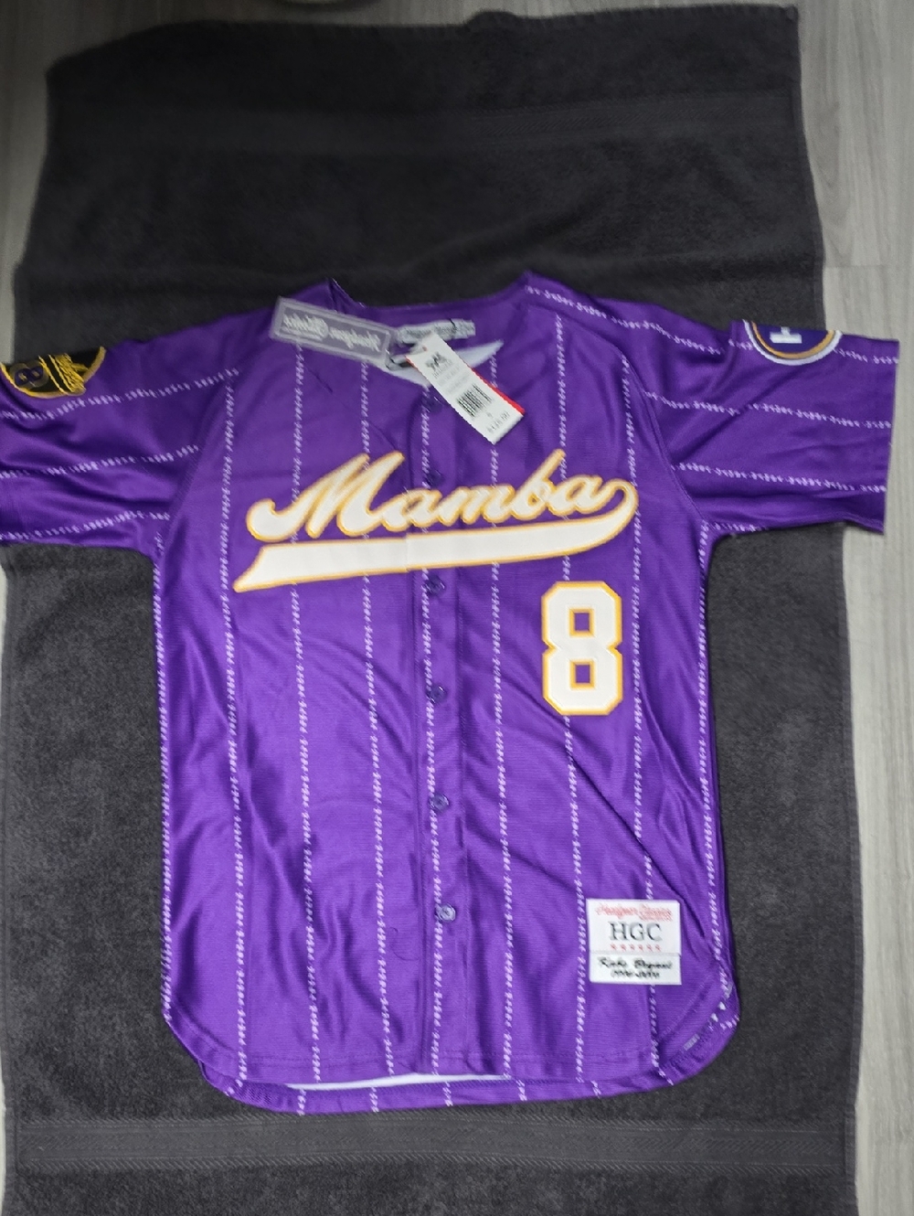 Mamba #8 Purple Baseball Jersey - HGC